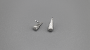 Ohrstecker 925er Sterlingsilber mit strukturierter Oberfläche