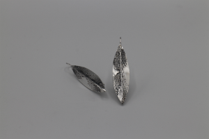 Ohrhänger aus 925er Sterlingsilber Blattform