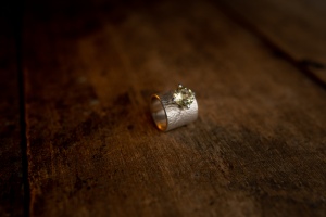 Ring aus 925er Sterlingsilber mit 10mm Zitrinstein