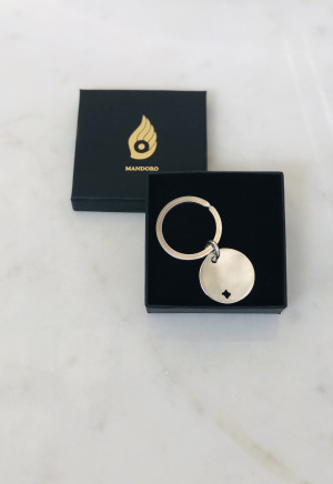 Schlüsselanhänger, komplett aus 925er Sterlingsilber