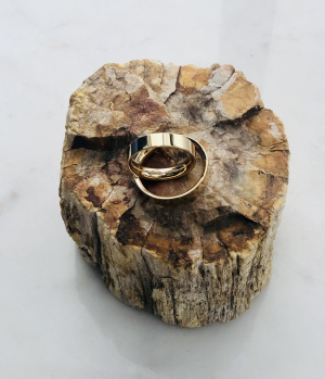 Eheringe aus 750er Gelbgold, glatte Oberfläche, im Paar